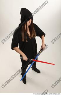 24 2018 01 ANGELIA STANDING POSE WITH LIGHTSABERS